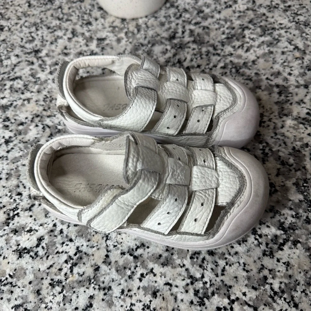 Fashion Girls Toddler White Summer Sandals Size 11.5